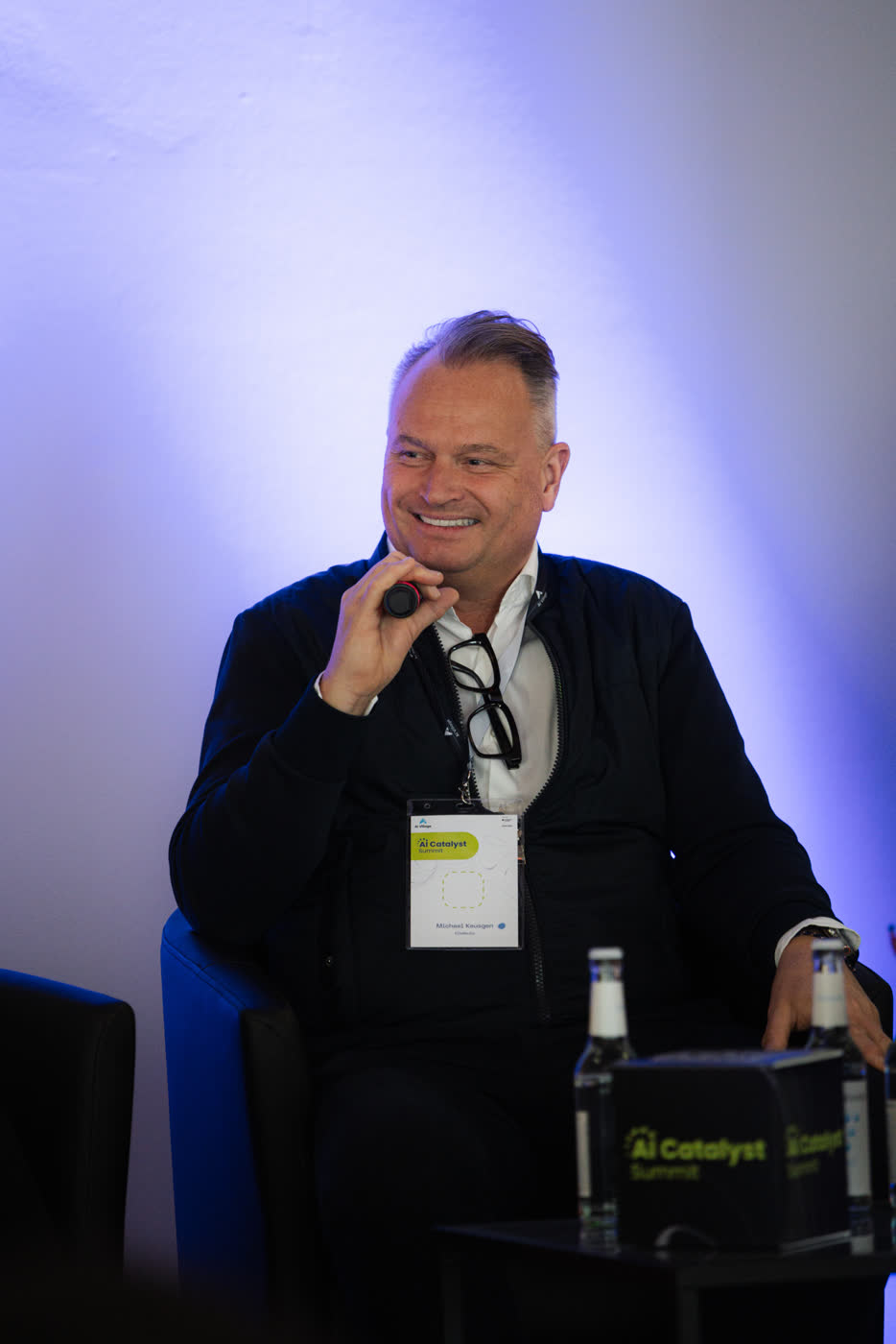 Michael Keusgen, Gründer und CEO der Ella Media AG, im Panel beim AI Catalyst Summit